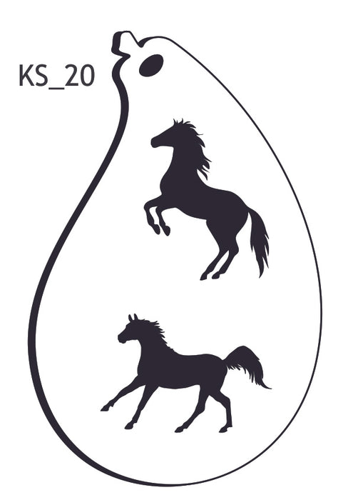 Safari Stencils - KS_20 Horses