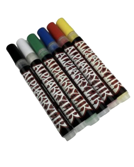 Alpha 6 Acrylic Paint Markers – 4mm nib Set of 6 colors