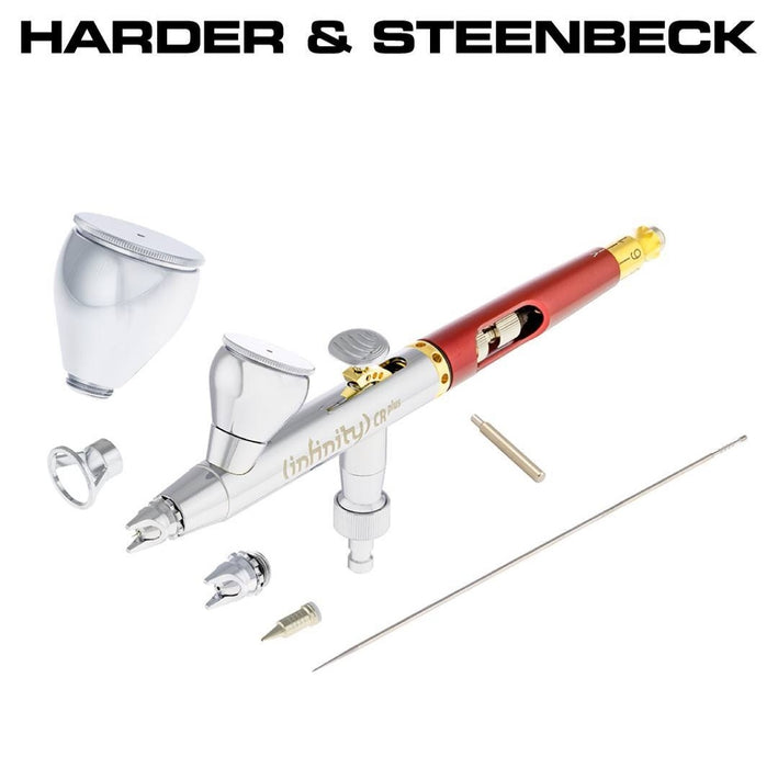 Harder & Steenbeck Infinity CR Plus 2in1 Airbrush 2 Cups with lids 126 –  Pete's Arts, Crafts and Sewing