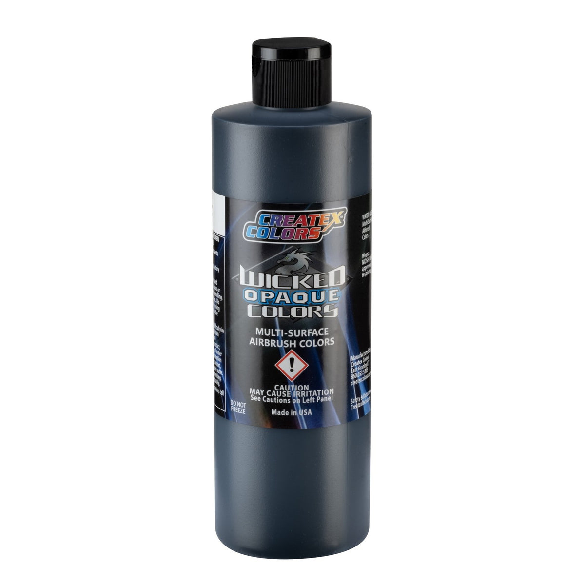 16oz. Wicked Airbrush Color - W098 Opaque Flat Black — Midwest Airbrush ...