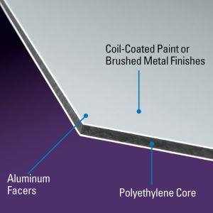ACM Aluminum Panel 11" x 14" - Brushed Silver