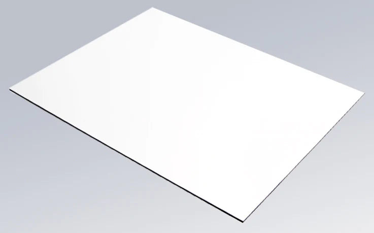 ACM Aluminum Panel 6" x 24" - White