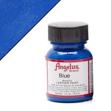 ANGELUS ACRYLIC LEATHER PAINT 4OZ BLUE — Midwest Airbrush Supply Co