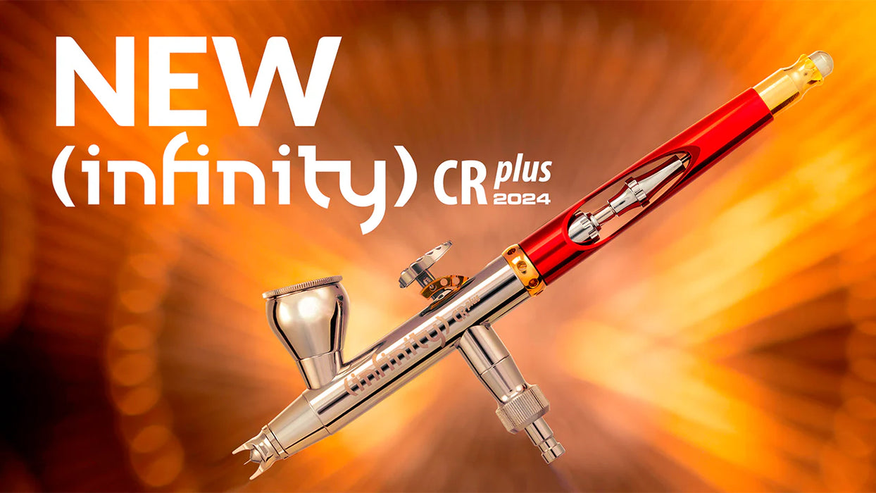 Harder & Steenbeck INFINITY 2024 CRplus Solo Airbrush with SPARMAX AC-27 Airbrush Compressor
