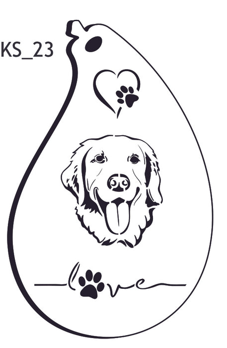 Safari Stencils - KS_23 Dog Love