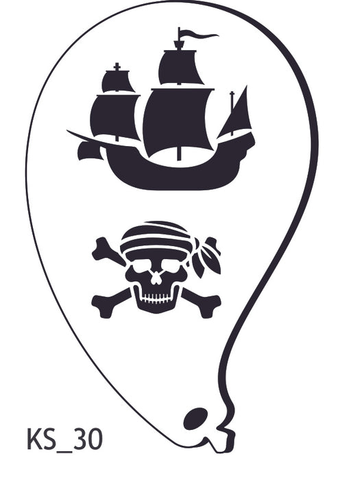 Safari Stencils - KS_30 Pirate Ship