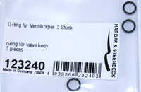 123240 O-ring for valve body, 3 pieces — Midwest Airbrush Supply Co