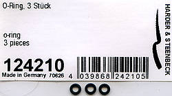 124210 Harder Steenbeck O-ring 3pk for Harder Steenbeck Coloni Airbrushes