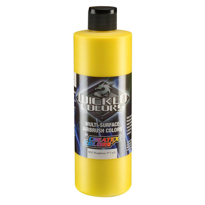 16oz Wicked Airbrush Color - W080 Opaque Hansa Yellow