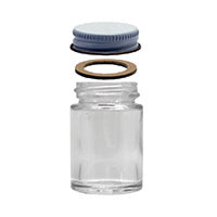 H-194 Paasche 1oz Jar with Plain Lid Cover and Gasket