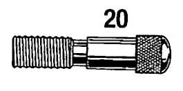 20-123 Paint handle screw for Badger Sotar airbrushes.