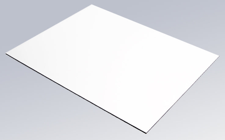 ACM Aluminum Panel 11" x 14" - White