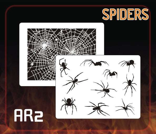 SPIDERS Airbrush FX Stencil SPIDER WEB STENCIL — Midwest Airbrush