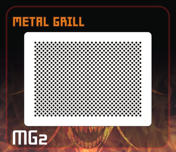 AEROSPACE Airbrush FX Stencil - MG2 'Metal Dot Pattern Grill'