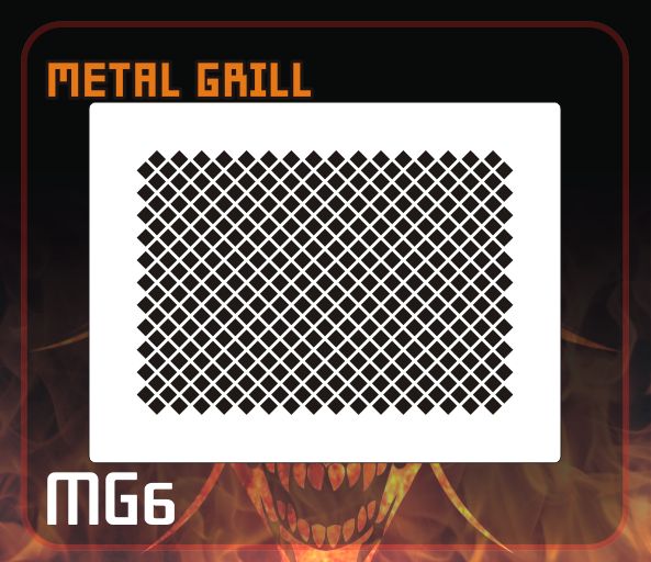 AEROSPACE Airbrush FX Stencil - MG6 'Metal Diamond Pattern'