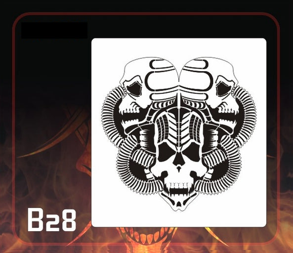 AEROSPACE Airbrush Stencil - B28 - "Triple Threat"