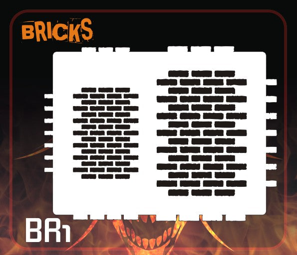AEROSPACE Airbrush Stencil - BR1 - BRICKS