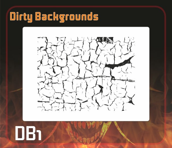 AEROSPACE Airbrush Stencil - DB1 - 'Dirty Backgrounds 1'
