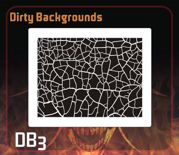 AEROSPACE Airbrush Stencil - DB3 - 'Dirty Backgrounds 3'