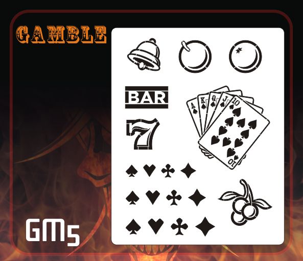 AEROSPACE Airbrush Stencil - GM5 - 'Las Vegas'