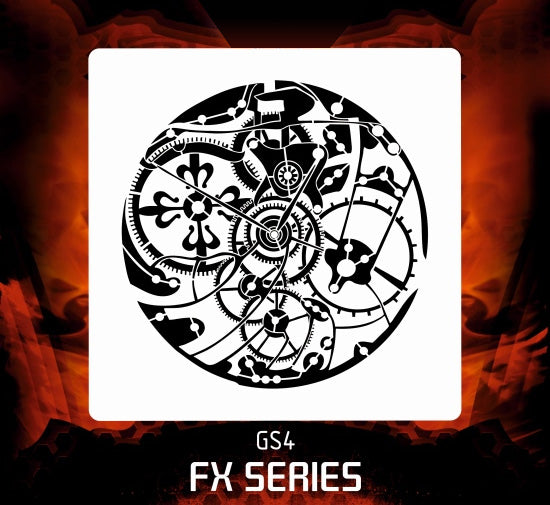 AEROSPACE Airbrush Stencil - GS4 - Clock Gears