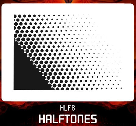 AEROSPACE Airbrush Stencil - Halftones - HLF8