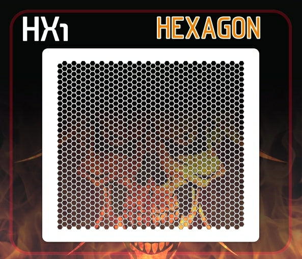 AEROSPACE Airbrush Stencil - HX1 - HEXAGON HEXPATH