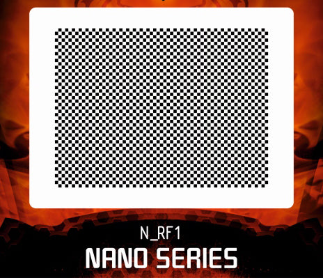 AEROSPACE Airbrush Stencil - N_RF1 - Nano Racing Flag Pattern