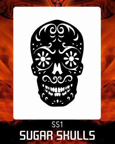 AEROSPACE Airbrush Stencil - SS1 - Sugar Skull 1