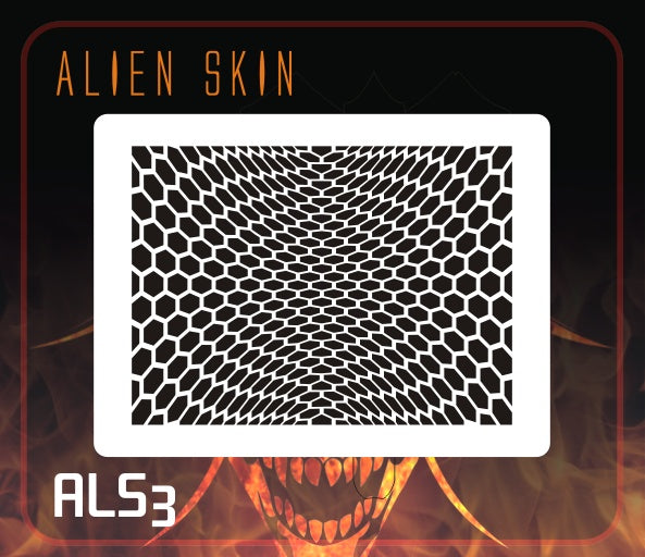 AEROSPACE Airbrush Stencils - Alien Skins ALS3
