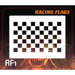 AEROSPACE Airbrush Stencils - RACING FLAGS RF1