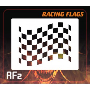AEROSPACE Airbrush Stencils - RACING FLAGS RF2