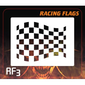 AEROSPACE Airbrush Stencils - RACING FLAGS RF3