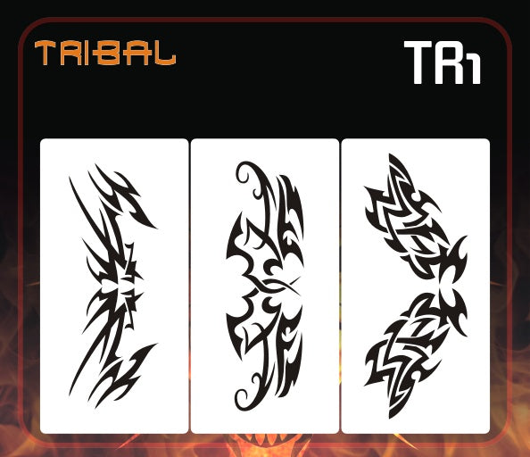 AEROSPACE Airbrush Stencils - Tribal and Tattoo Series - TR1
