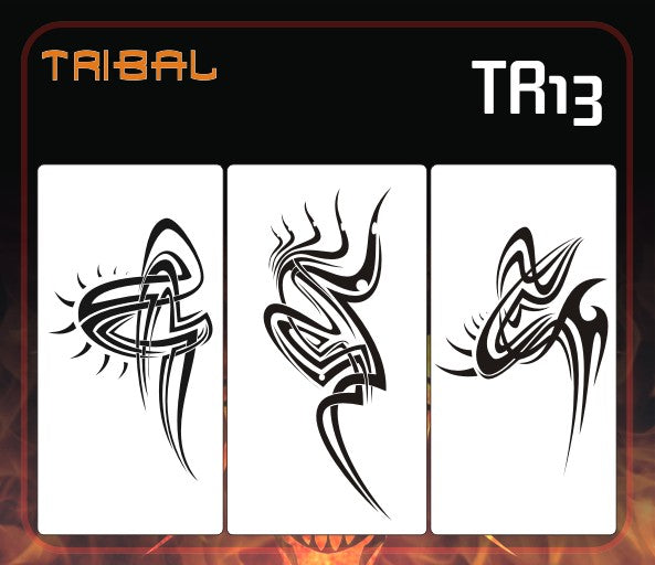 AEROSPACE Airbrush Stencils - Tribal and Tattoo Series - TR13