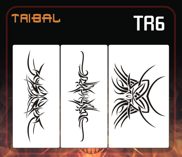 AEROSPACE Airbrush Stencils - Tribal and Tattoo Series - TR1