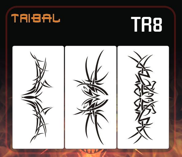 AEROSPACE Airbrush Stencils - Tribal and Tattoo Series - TR8