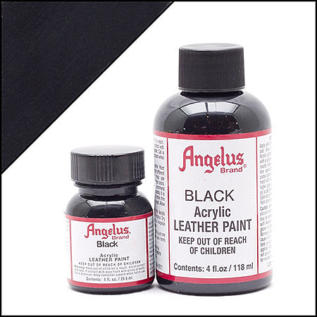 ANGELUS ACRYLIC LEATHER PAINT 1OZ BLACK — Midwest Airbrush Supply Co