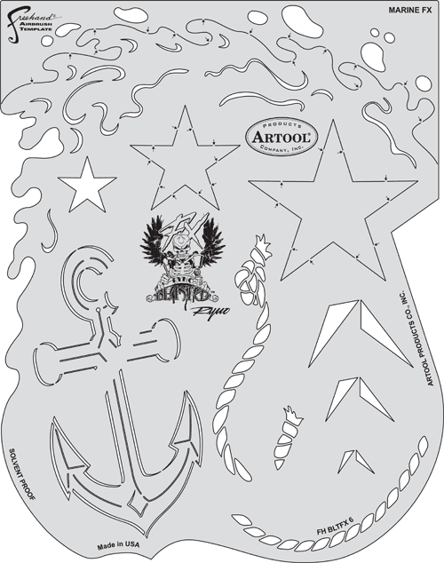 Artool Stencil Blasted FX Series by Ryno - Marine FX - FHBLTFX6 ...