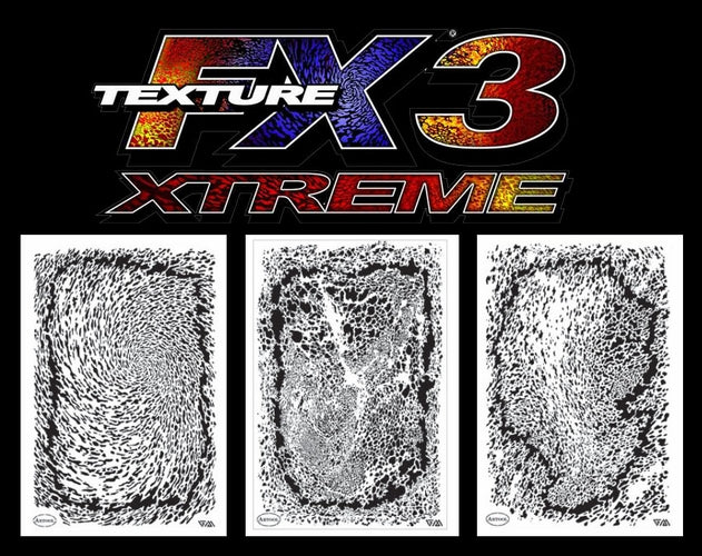 Artool Texture FX3 Mini Series by Gerald Mendez - Set of 3 Artool Stencils