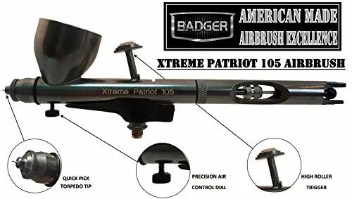 Pro Airbrushing Kit With Badger 105 Patriot & Sparmax 610H Plus
