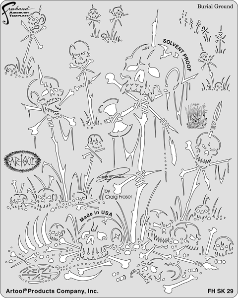 Burial Ground, Artool Stencil FH SK 29 by Craig Fraiser — Midwest ...