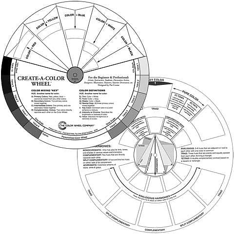'Create-A-Color Wheel' - Uncolored Color Wheel — Midwest Airbrush Supply Co