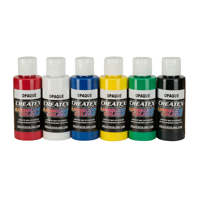 Createx Opaque Airbrush Set of 6 Colors