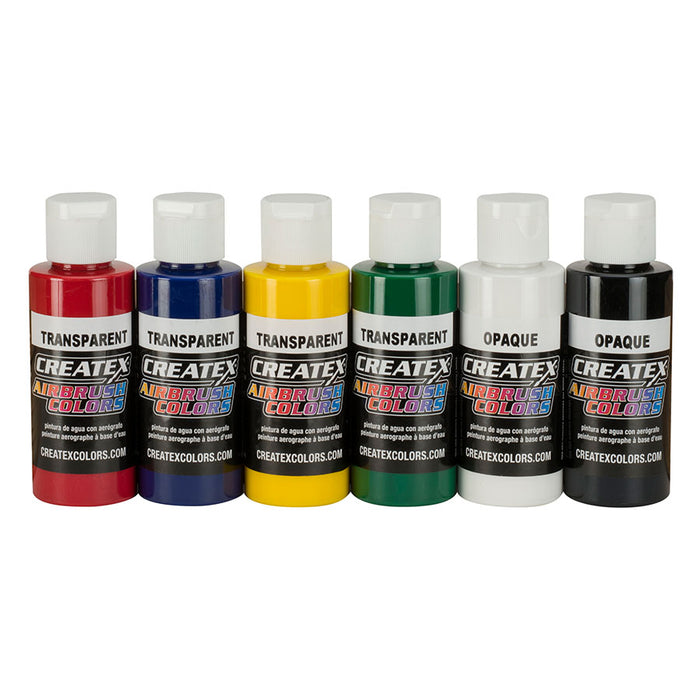 Createx Primary Airbrush Set  of 6 Colors