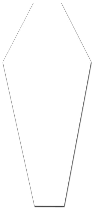 Custom Cuts Aluminum Panel - Coffin 7.5" x 17"