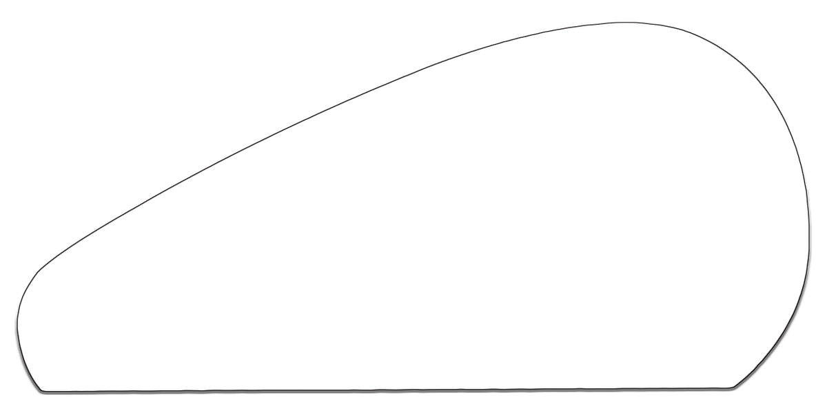 Custom Cuts Aluminum Panel Motorcycle Tank 15" x 11" — Midwest