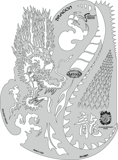 Dragon FH-KM1 Kanji Master Stencil by Dennis Mathewson