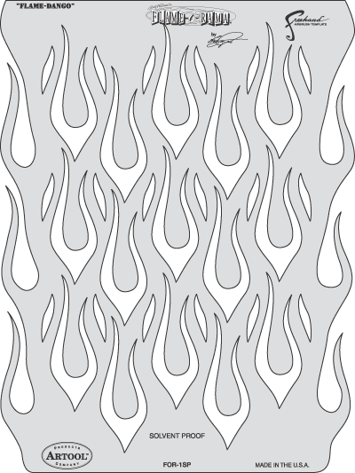Flame-O-Rama - Flame Dango Artool Stencil FH-FOR1