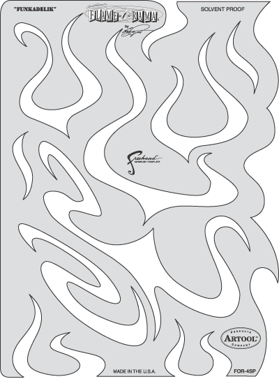 Flame-O-Rama - Funkadelik Artool Stencil FHFOR4